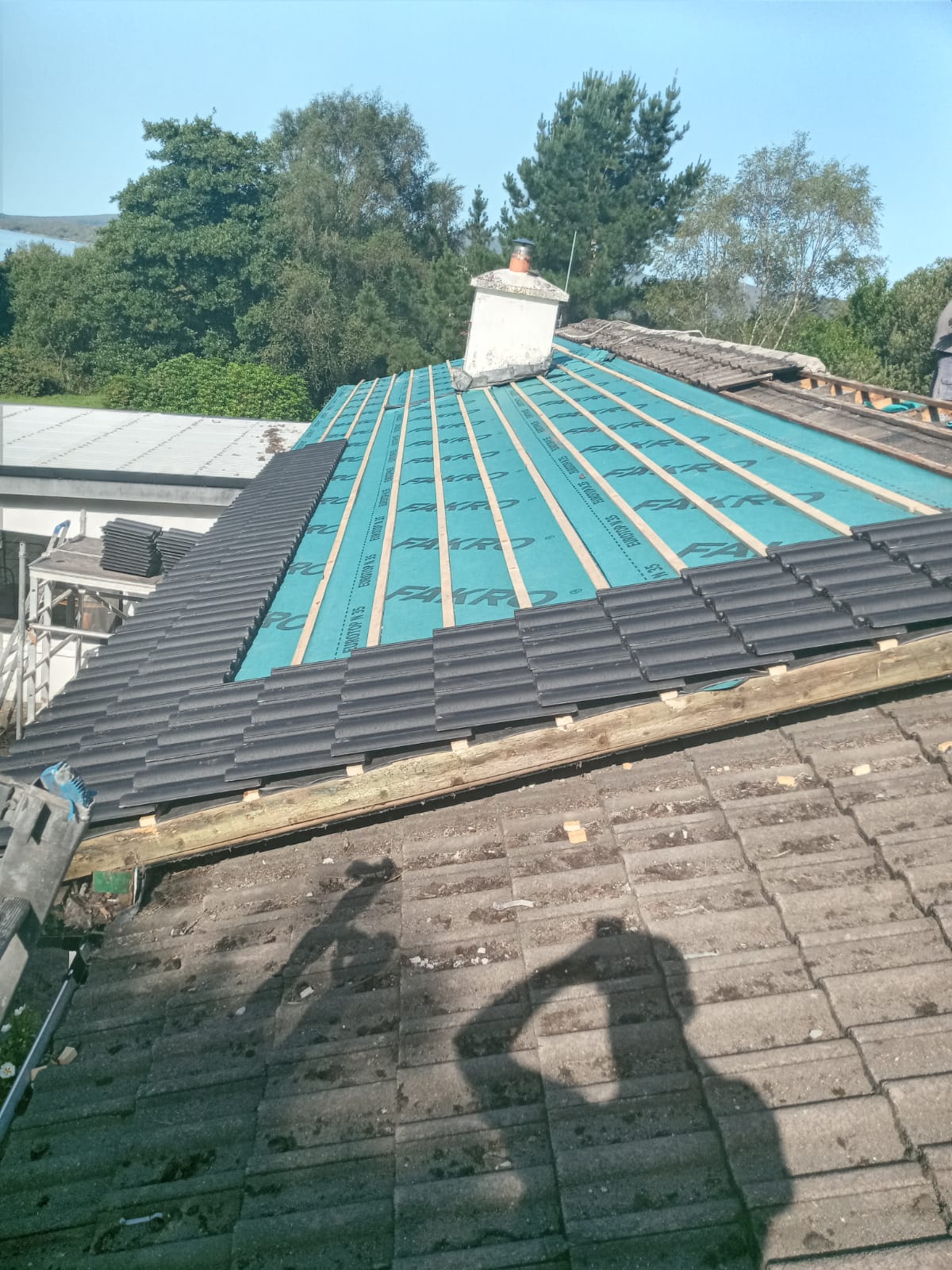 cork roofing and guttering